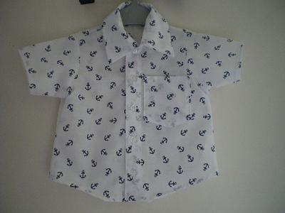 LOVELY BOYS HANDMADE ANCHOR SHIRT AGE 12/18 MONTHS-HANDMADE,BABIES,BABY,BOYS,ANCHOR SHIRT,CHEAP,BABIES FASHION,BABIES CLOTHING,BABY CLOTHES,BABY CLOTHING,BABY FASHION,SPECIAL OCCASION,AGE 1218 MONTHS