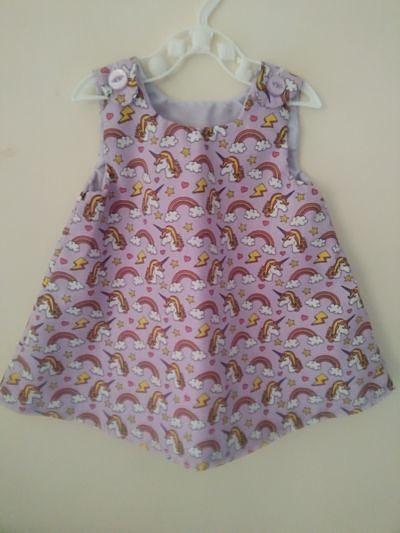 BEAUTIFUL HANDMADE GIRLS UNICORN SUMMER DRESS 3/6 MONTHS-HANDMADE GIRLS UNICORN SUMMER DRESS CHEAP GIRLSFASHION BABIESFASHION HANDMADEWITHLOVE