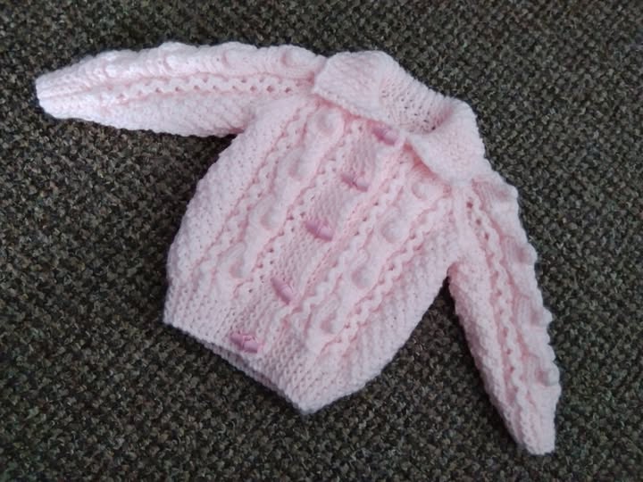 BEAUTIFUL GIRLS PALE PINK HAND KNITTED ARAN CARDIGAN 0-3 MONTHS-LOVELYBEAUTIFULHANDKNITTEDBABYGIRLSCHEAPARANCARDIGANPALEPINKPINK0-3MONTHS