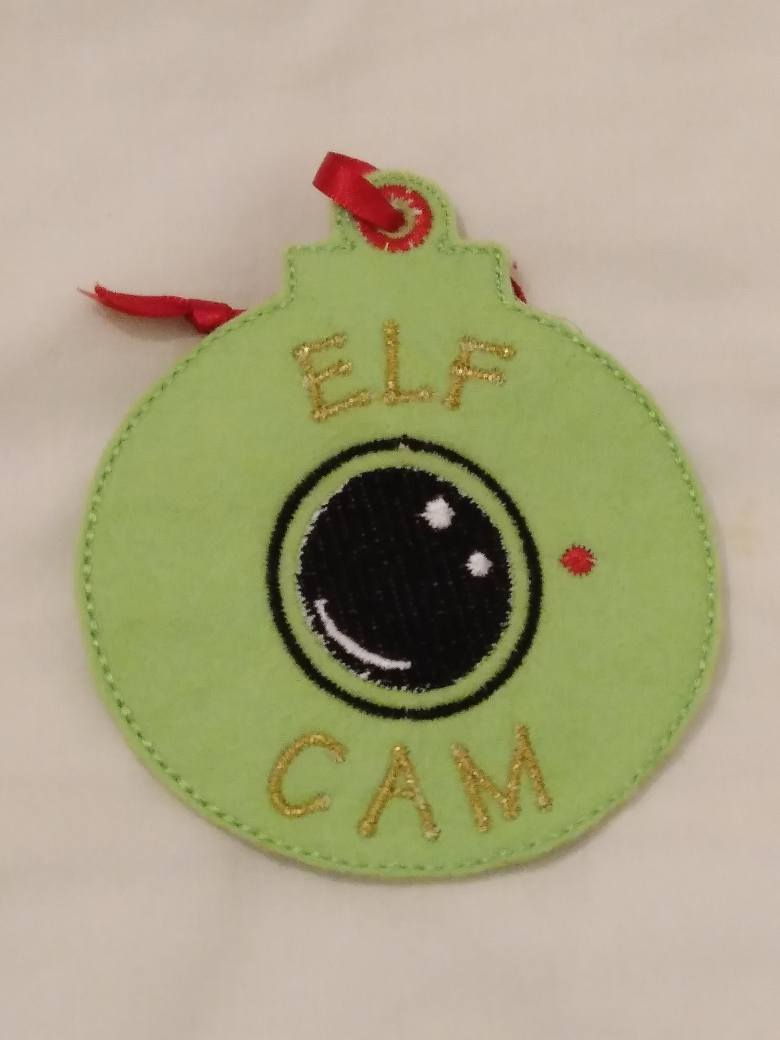 HANDMADE GREEN ELF CAM CHRISTMAS TREE ORNAMENT-ELF CAM,ORNAMENT,CHEAP,CHRISTMAS TREE ORNAMENT,GREEN
